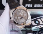 Swiss Replica Vacheron Constantin Overseas Perpetual Calendar Silver Face Watch